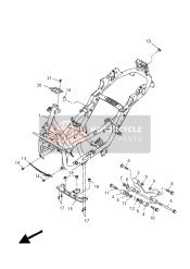 1SDF134U0000, Brackt,  Tank Fitting, Yamaha, 1